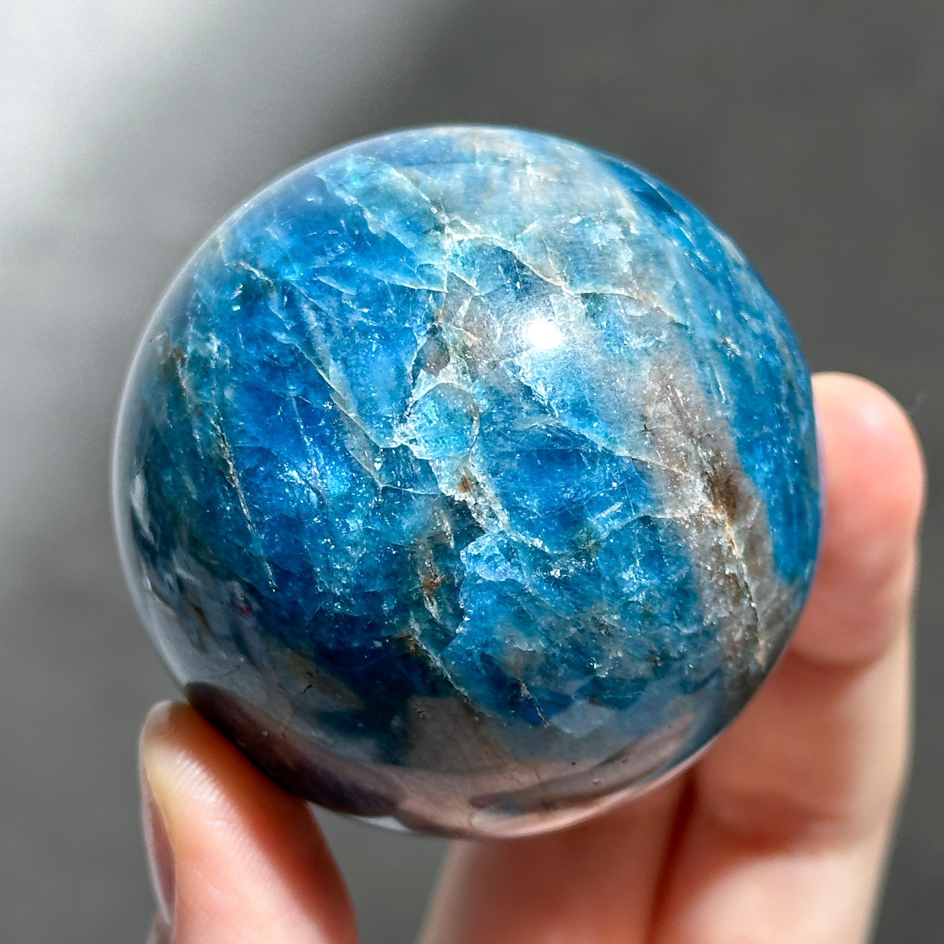 ブルーアパタイト スフィア11◇Blue apatite◇ 天然石・パワーストーン