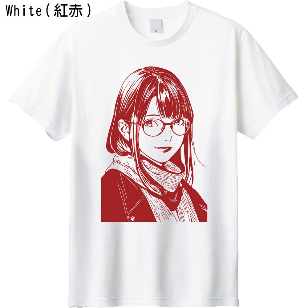 全5色/XXL】アーバン・ラインアート シティガール プリントTシャツ