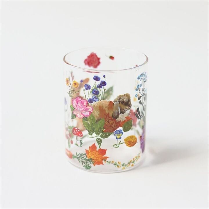 【Nathalie Lete】耐熱ミドルグラス 約340ml|Rabbits