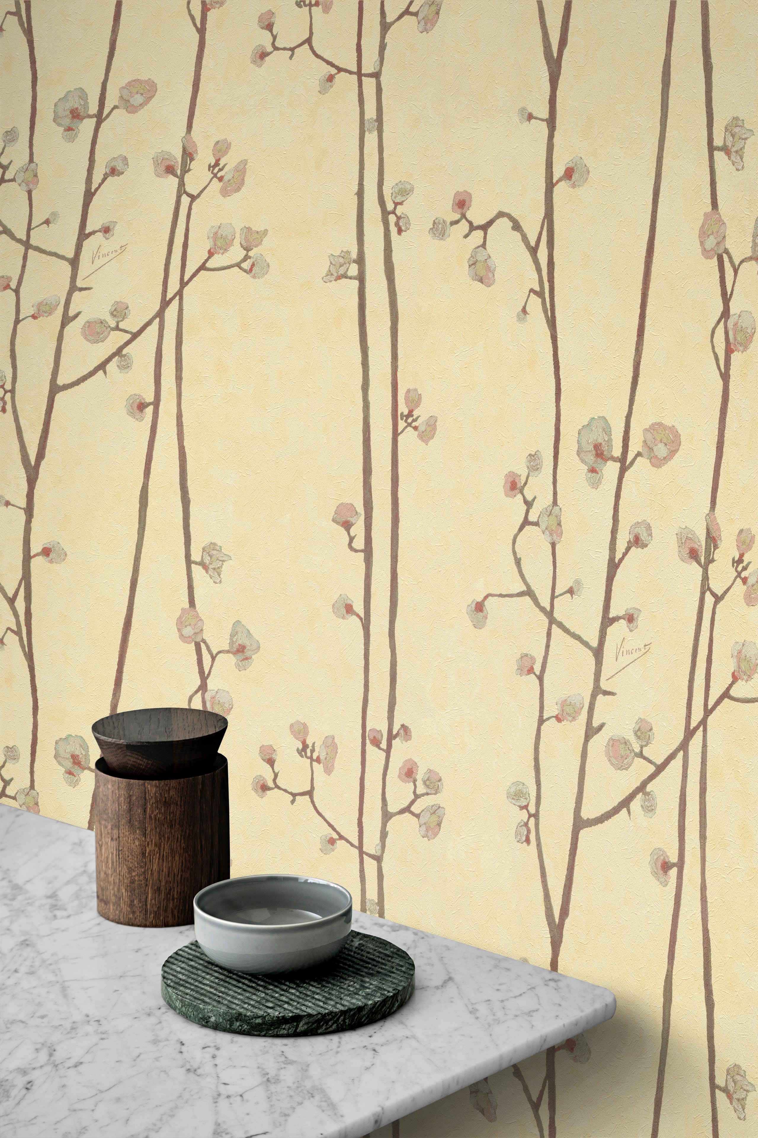 輸入壁紙 Van Gogh -Prunier en fleur d'après Hiroshige | MATERIAL