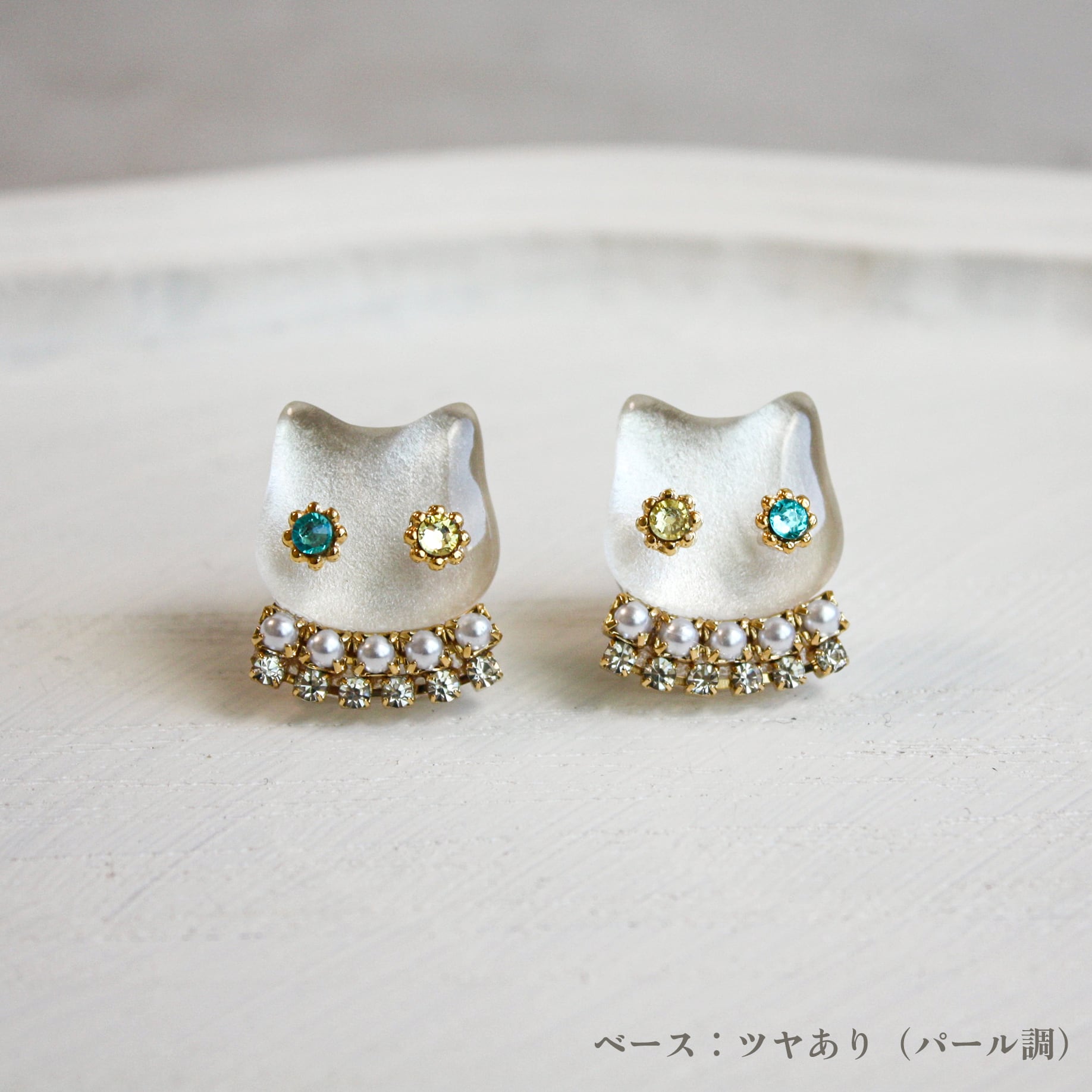 ピアス イヤリング | ネコ Ω 猫 シャーするアクセサリーシリーズ 猫 