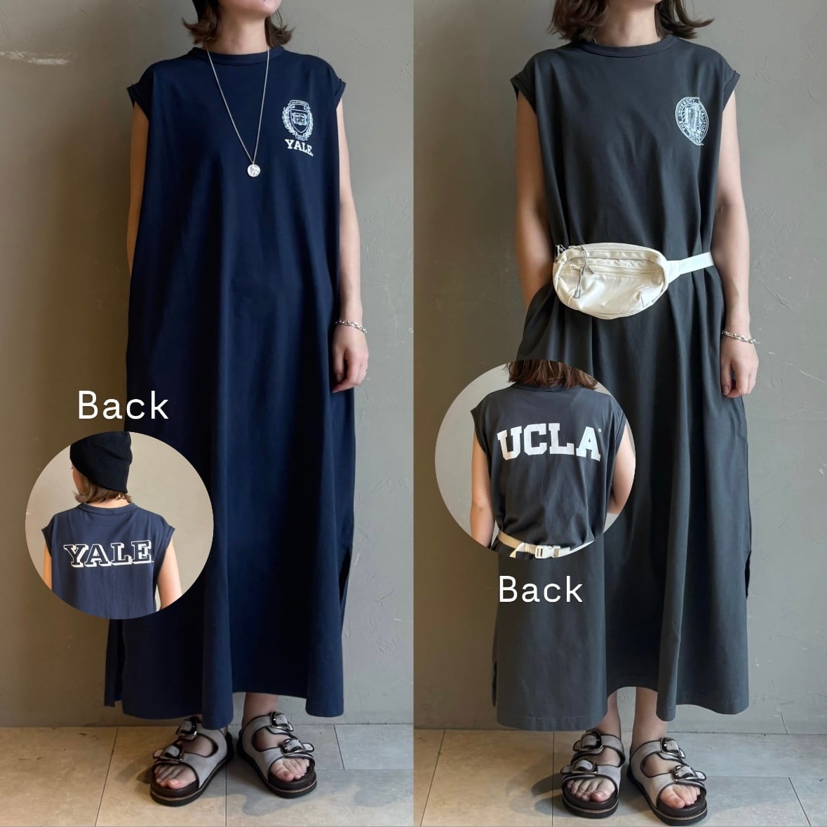 【 BALMYDAY'S 】 UNIVERSITY カットワンピース