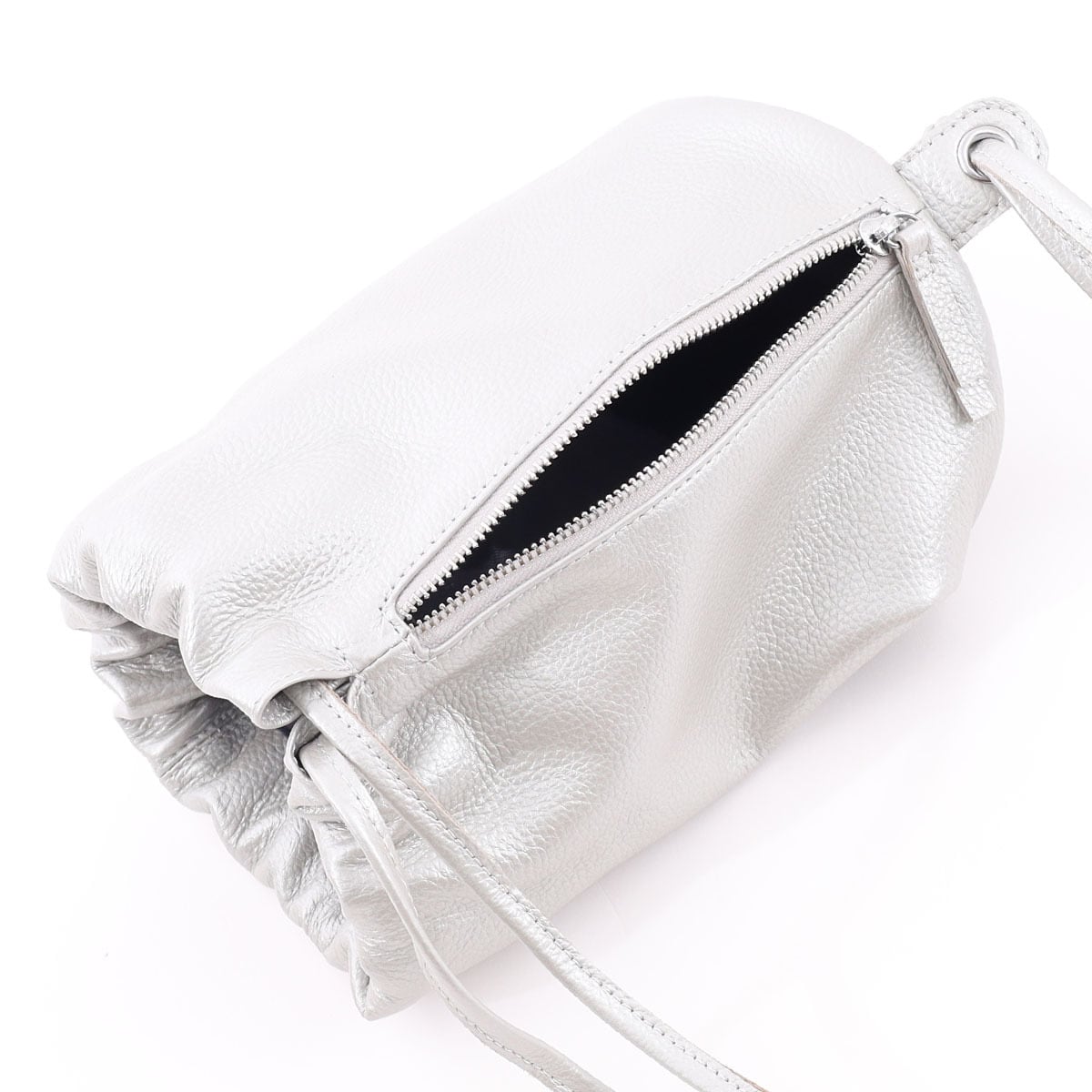 SALE】シュリンクレザー 巾着 ショルダーバッグ（COOCO クーコ