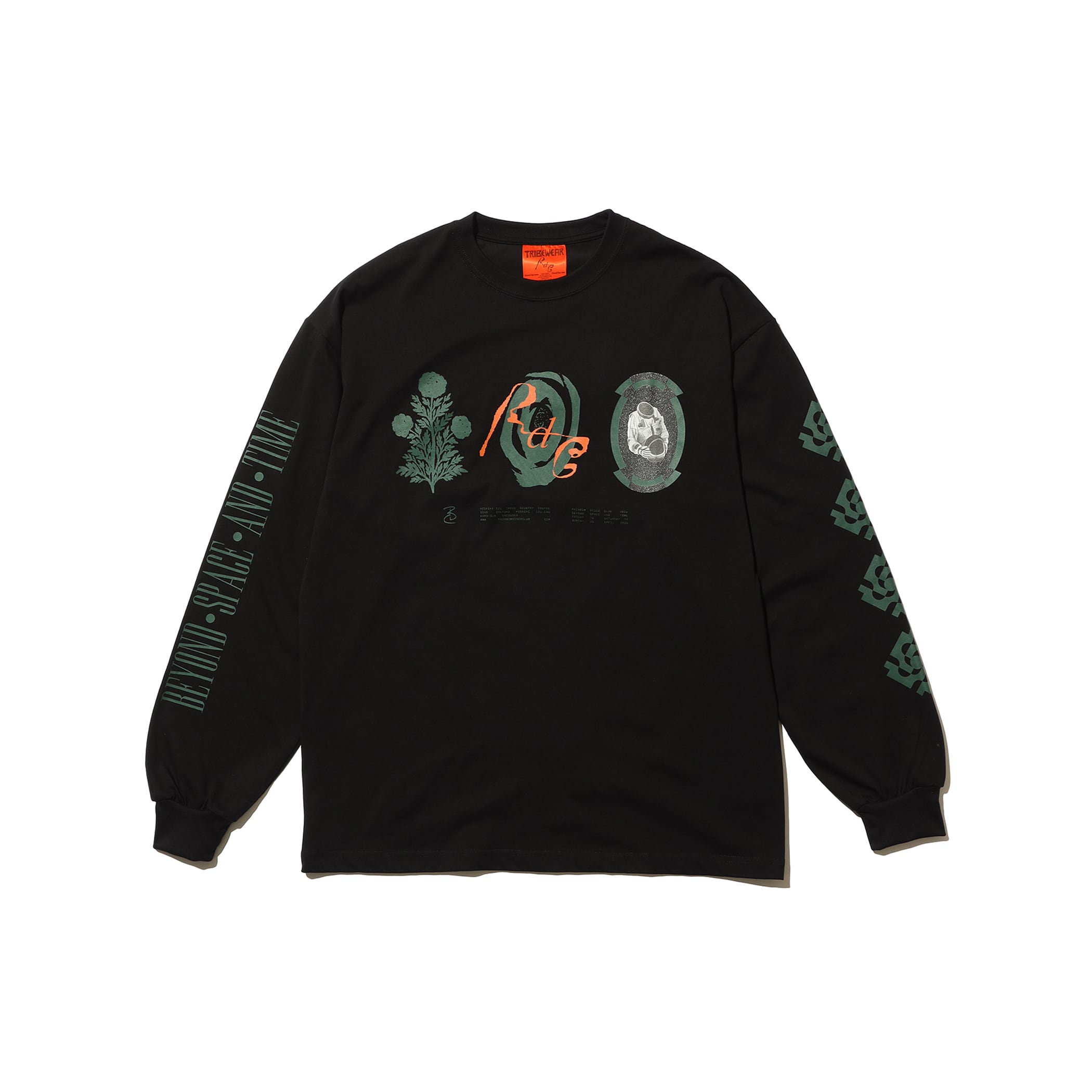 Rainbow Disco Club × TRIBE WEAR Sweat L RDC × TRIBE WEAR KV L/S | BLACK | Rainbow Disco Club