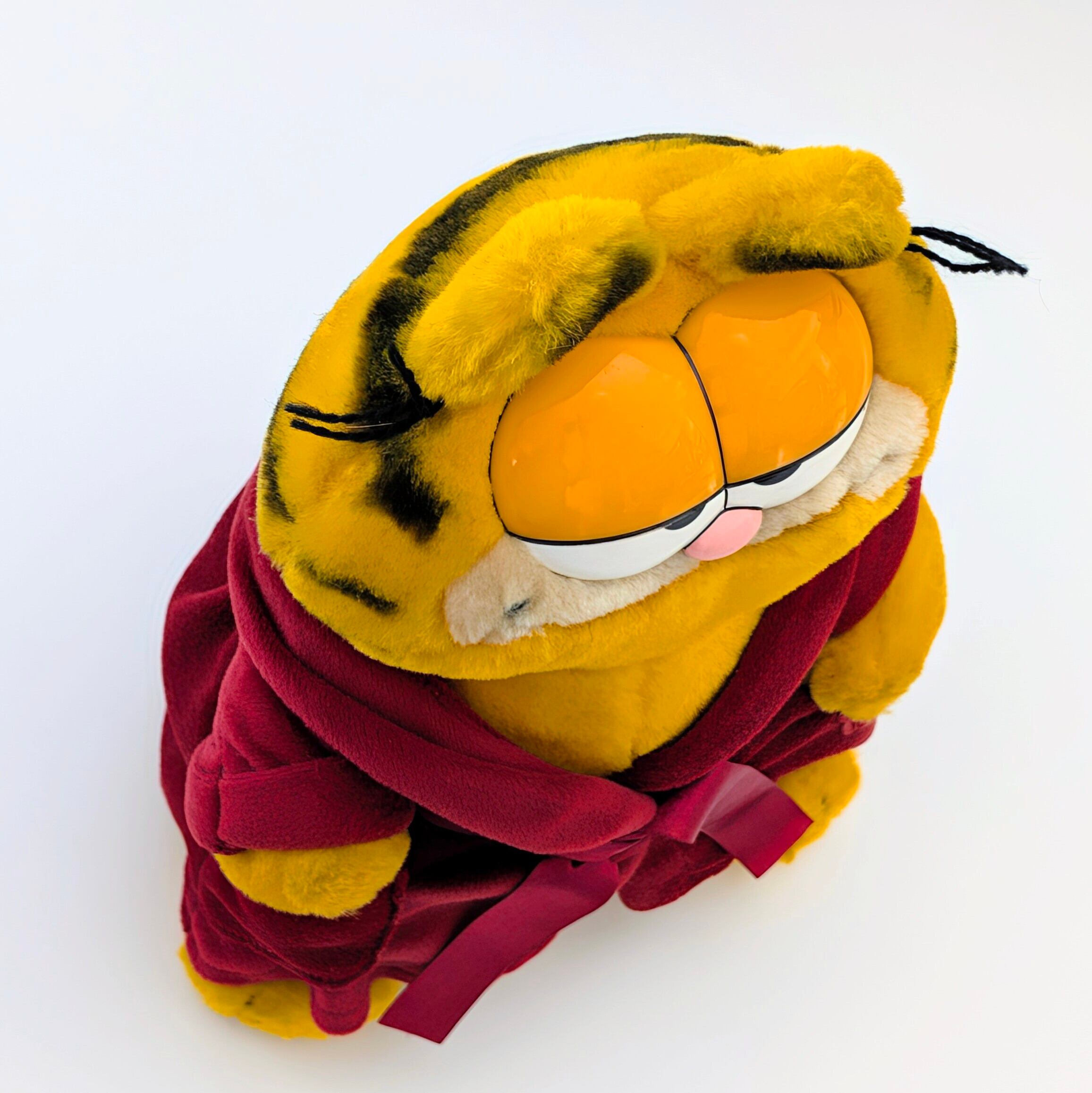 ☆ VINTAGE 1980年代初期 ☆【 Garfield ( ガーフィールド ) 】『 ゴージャスガウン ガーフィールド(笑) 』ぬいぐるみ / プラッシュ / plush / 1980年代年製 〚アメリカン雑貨 アメトイ〛
