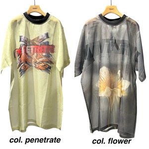 【25SS】NONTOKYO ノントーキョー / ダイレクトプリントシアーTシャツ