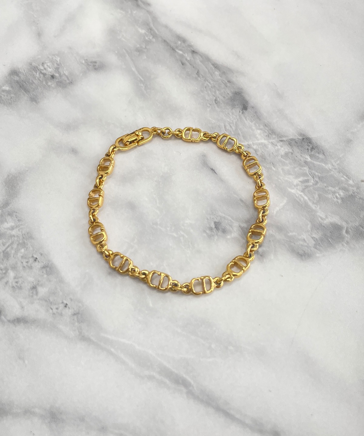 Christian Dior ディオール CDモチーフ ブレスレット ゴールド vintage 