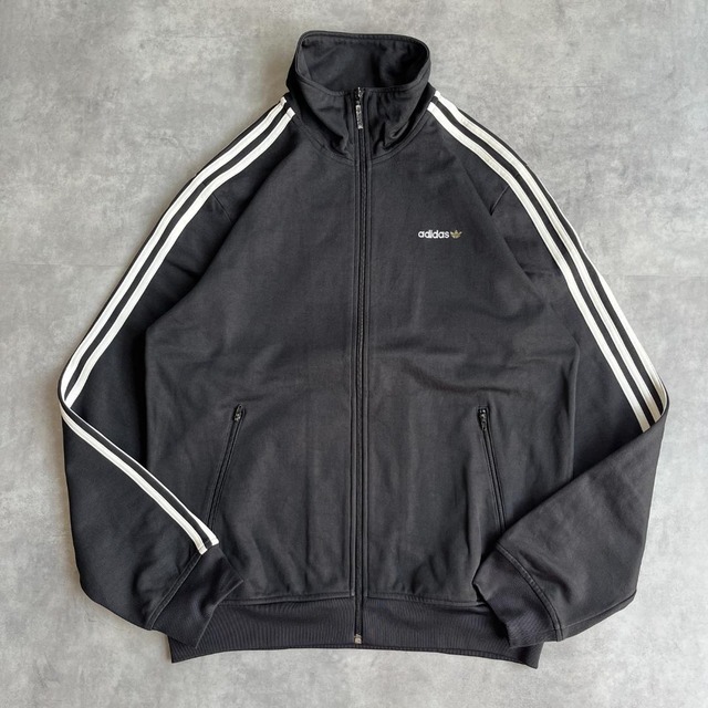アディダス トラックジャケット ベッケンバウアー 古着 黒 2XL 16110