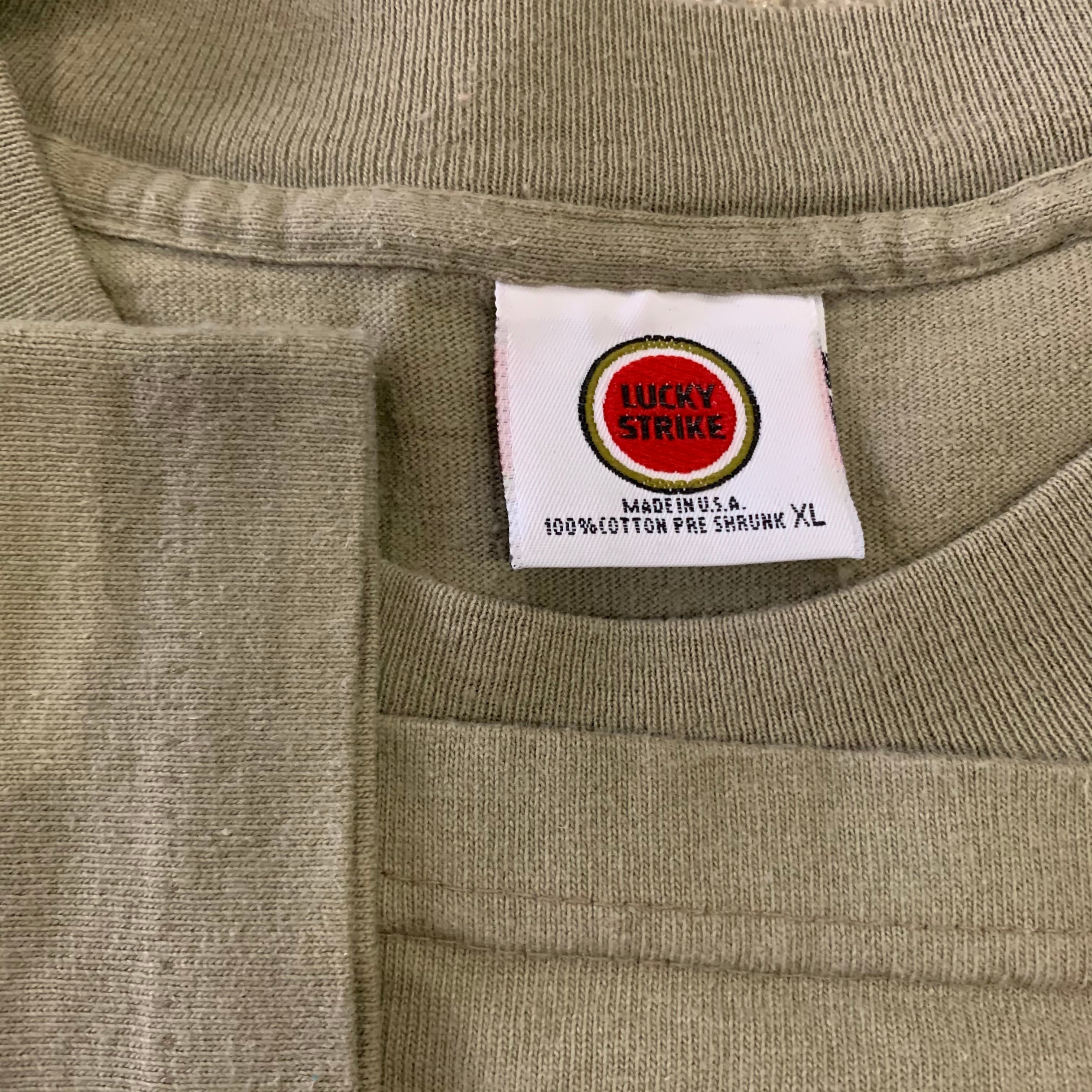 90s LUCKY STRIKE pocket T-shirt | What