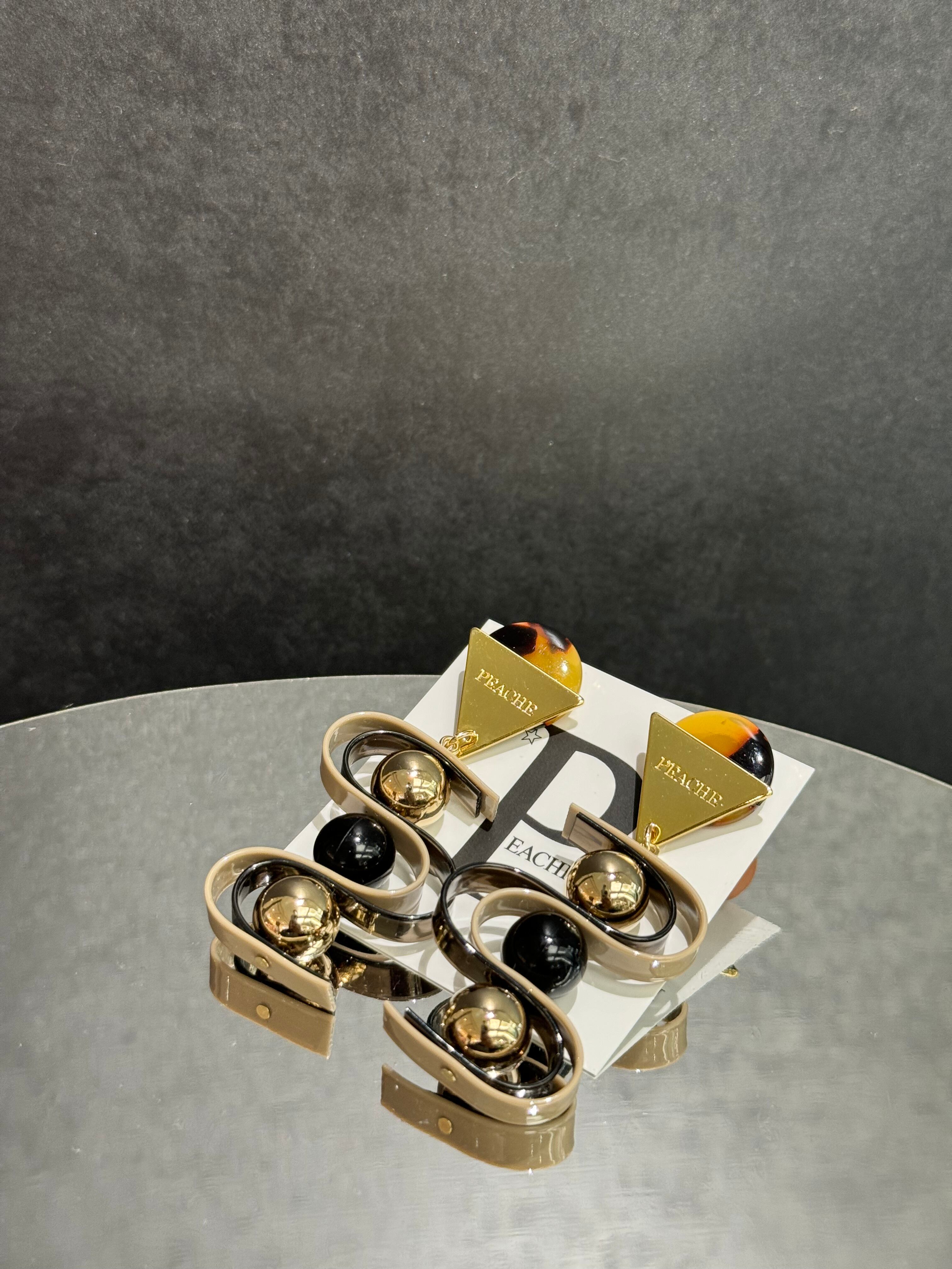 double wave bekko beige×bronze