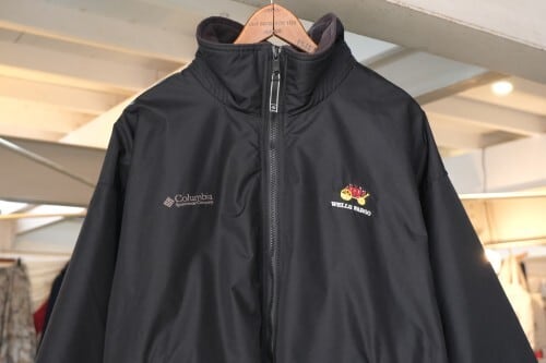 00's Columbia black nylon warm-up Jacket 
