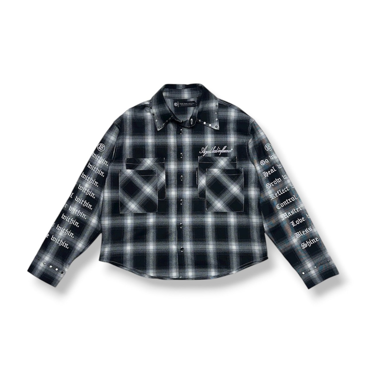 A Good Bad Influence / checker within shirt black