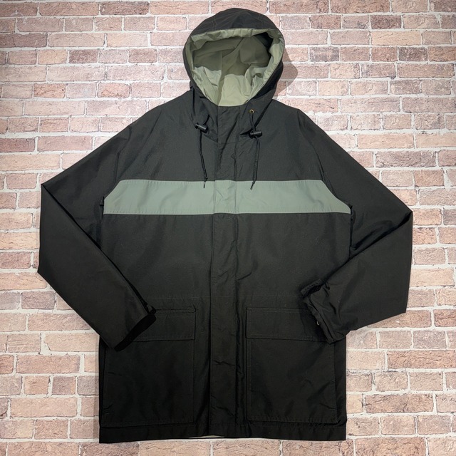 1980s EDDEI BAUER NYLON MOUNTAIN PARKA BLACK×GREY
