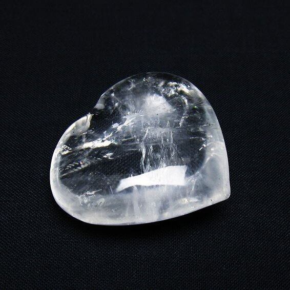 水晶 ハート置物 一点物 145-1439