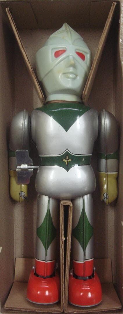 ミラーマン仮面つきブリキ ブルマァクぜんまい歩行箱付 | Antique Jidaiya
