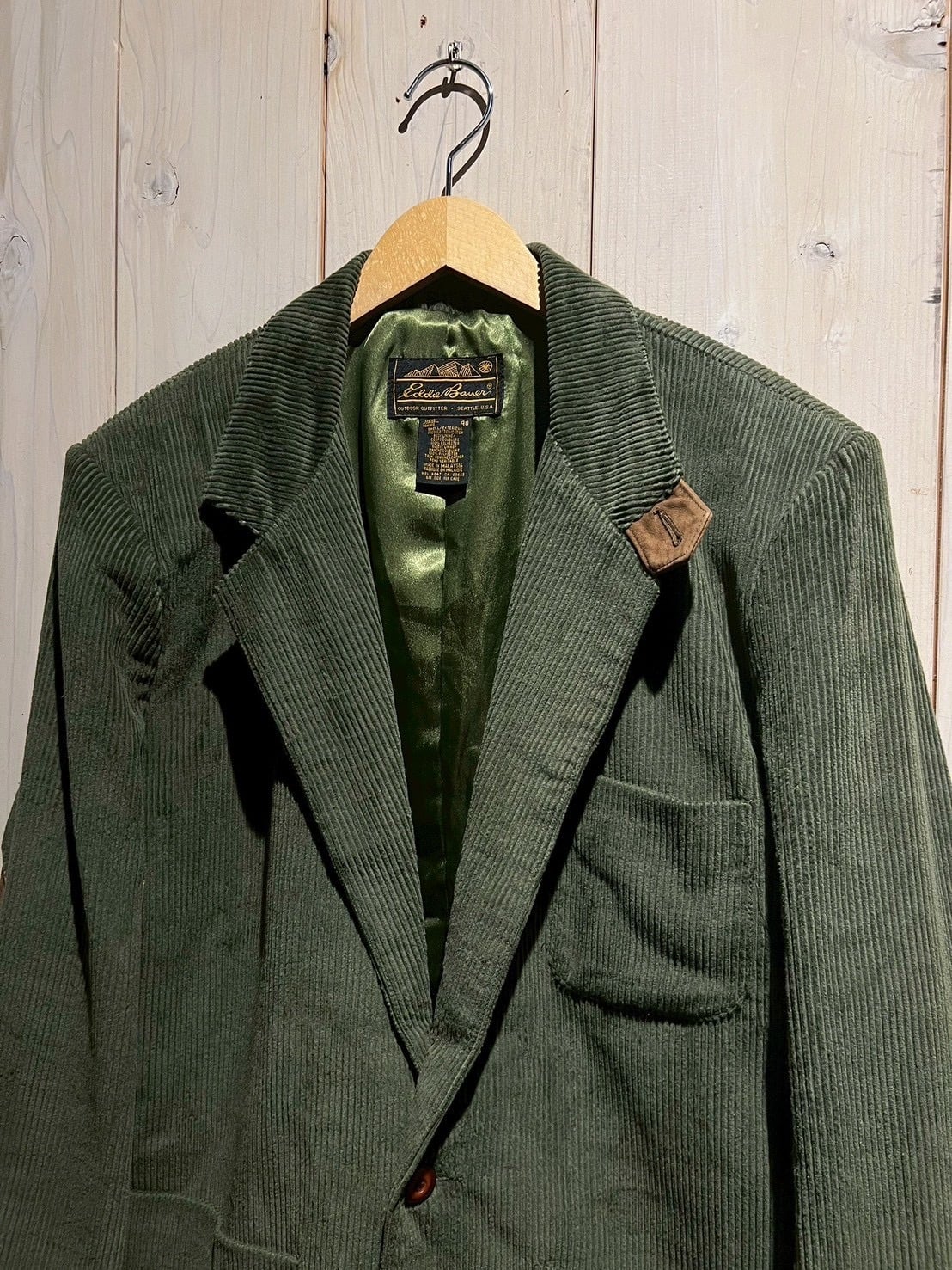 a.k.a.C.a.k.a vintage】80's“Eddie Bauer” Leather Switching Vintage