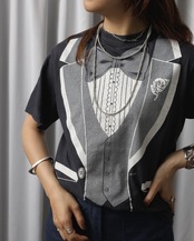 1980's Tuxedo / Printed T-Shirt - 1