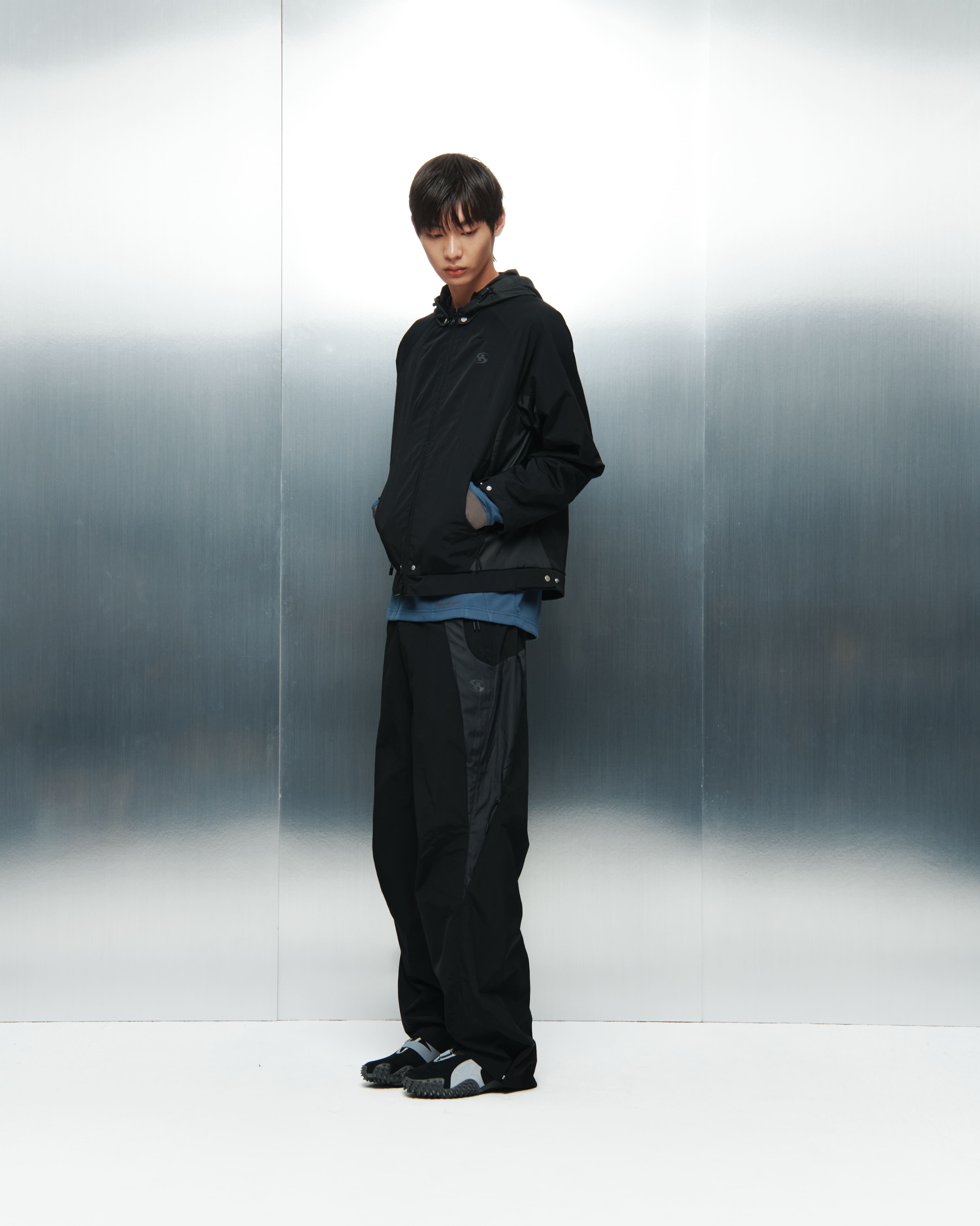 SAN SAN GEAR] CONTRAST JACKET [BLACK] 正規品 韓国ブランド 韓国通販