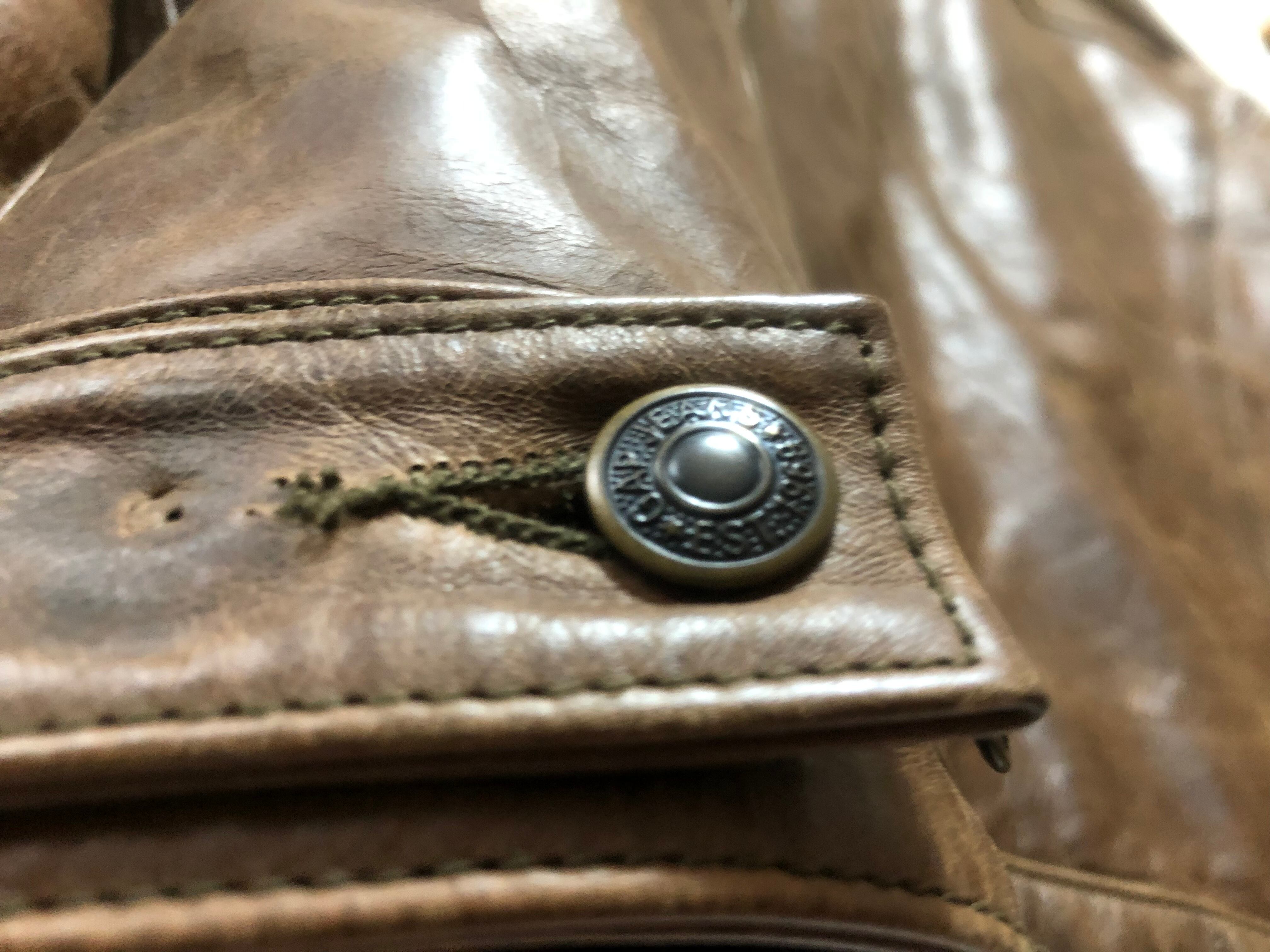 90's GAP LEATHER JACKET ギャップ レザージャケット 342 SECOND HAND RED