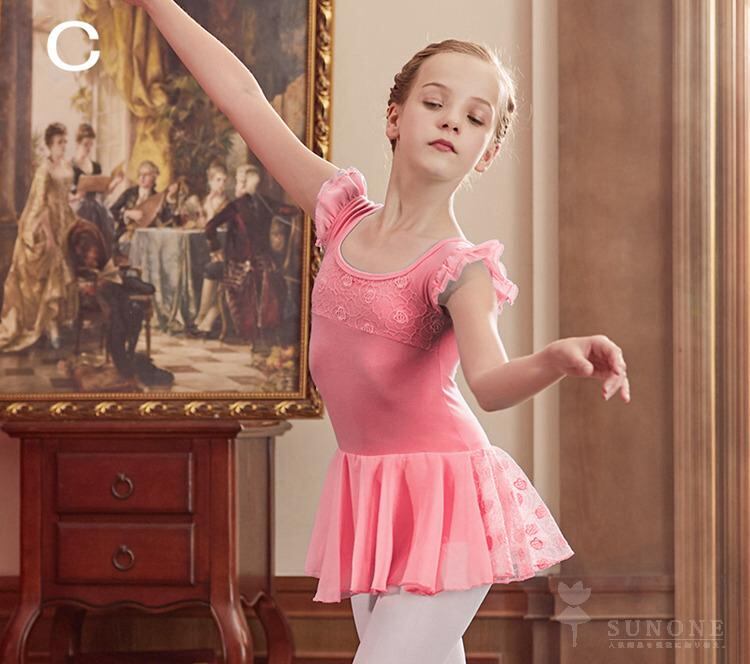 子供バレエ衣裳☆4着 全4色 バレエ レオタード 子供ダンス衣装 女の子