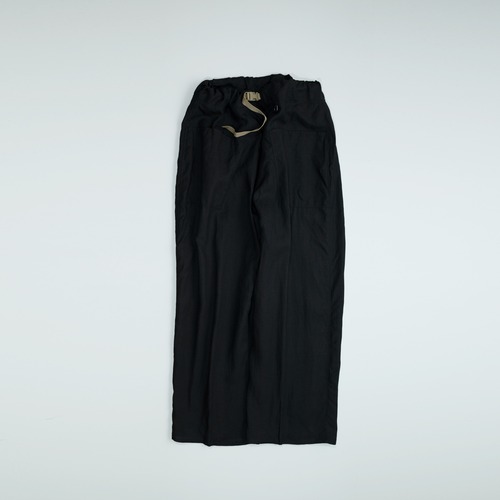 WIDEROLL PANTS　Safilin Linen　BLACK