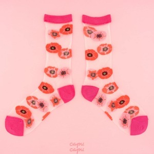 sold out Coucou Suzette Poppy Sheer Socks