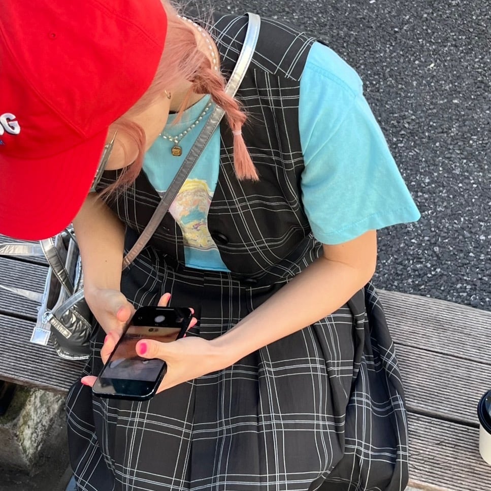 チェック柄ロングスカートセットアップ_LN02649 | lanan(ラナン)