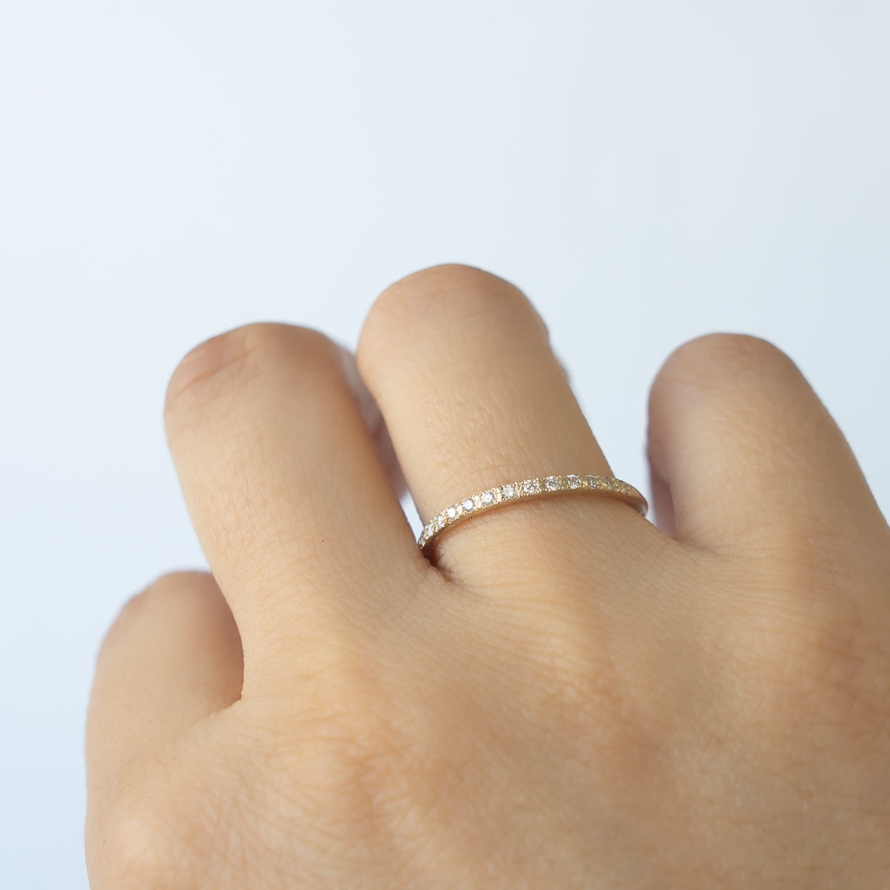 ロック ダイヤモンド リング W1.6 K10 | Kumiko Taya jewelry