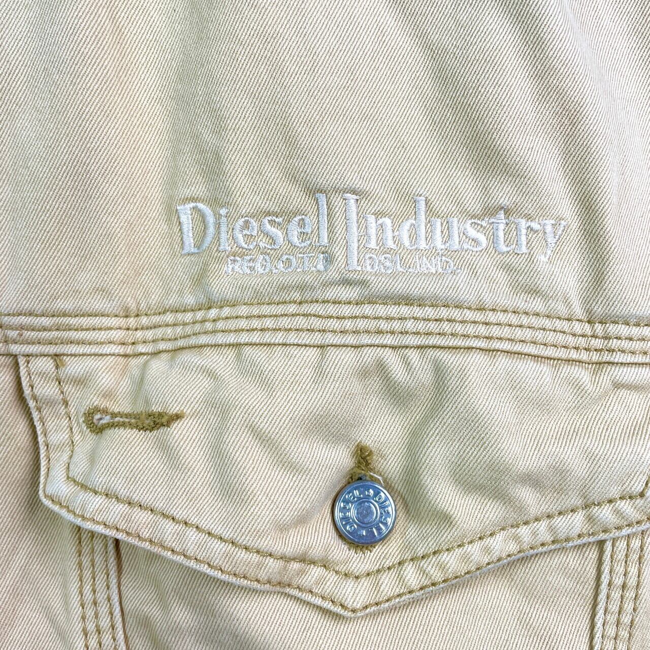 00年代 イタリア製 DIESEL ディーゼル 襟レザー コットントラッカー 00年代 イタリア製 DIESEL ディーゼル 襟レザー コットントラッカー