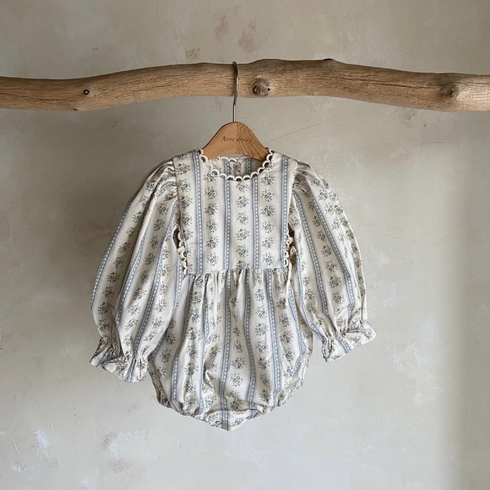 ダイアナフラワーロンパース