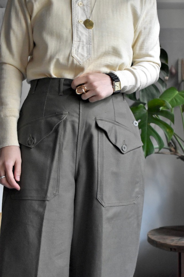 "swedish military" "M-55 cotton twill" "work trousers" “D.STOCK“