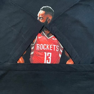 【NIKE】NBA Houston Rockets Tシャツ バスケ イラスト ロケッツ XL ビッグサイズ ナイキ スウッシュ us古着 アメリカ古着