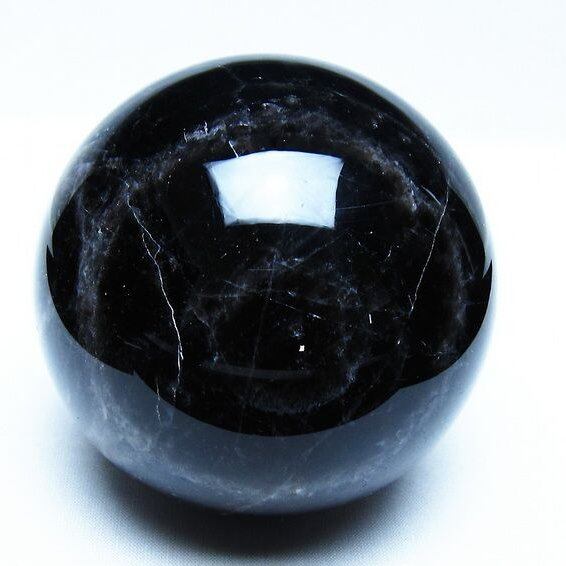 1.1Kg モリオン 黒水晶 丸玉 91mm スフィア 一点物 151-9291