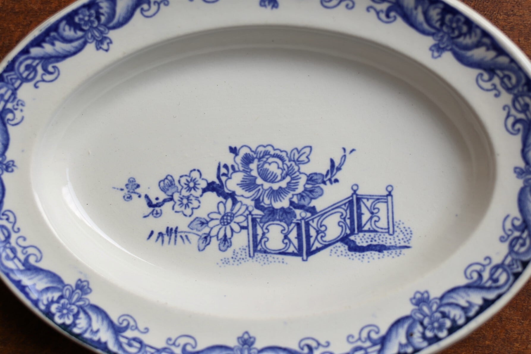 フランス アンティーク dinette ままごと用 小さなオーバルプレート N