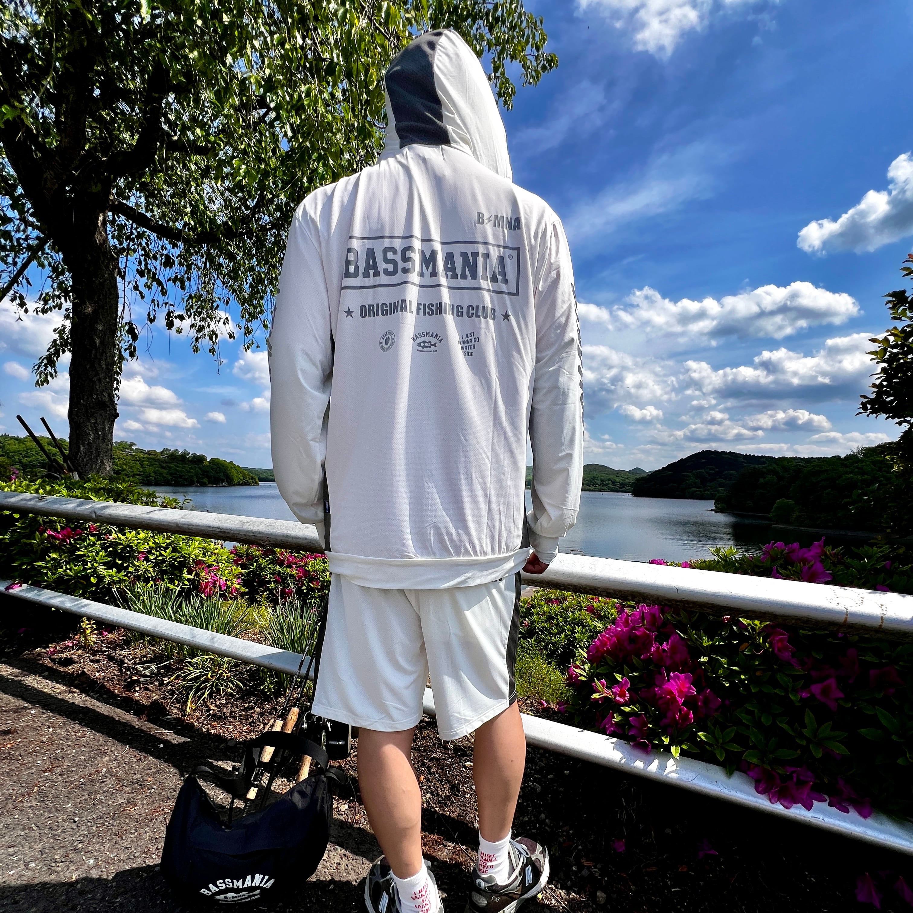 3WAY UV Rush Cool Logo Pullover［WHITE］［LIMITED］ | bassmania.jp