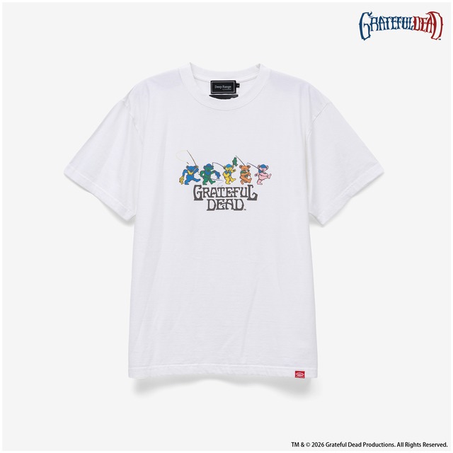 【BASSMANIA × GRATEFUL DEAD】  FISHING DEAD BEAR T Shirt ［WHITE］