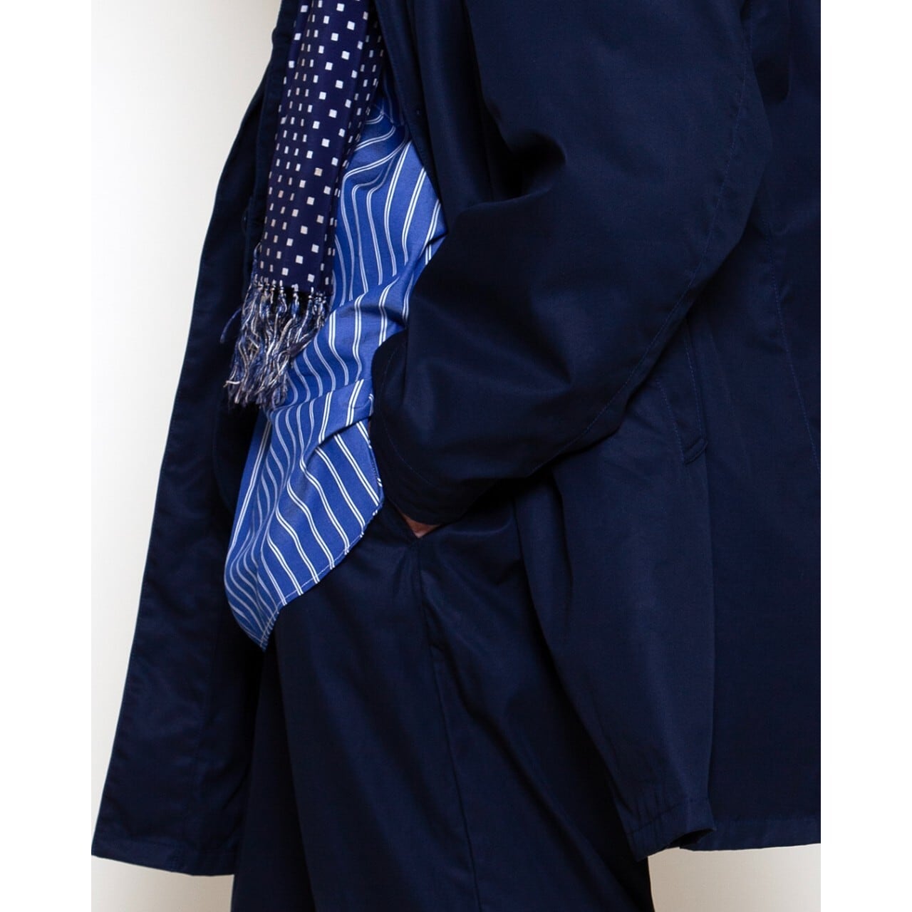 THE CORONA UTILITY / UP DUSTER COAT HIGH DENSITY CHAMBRAY