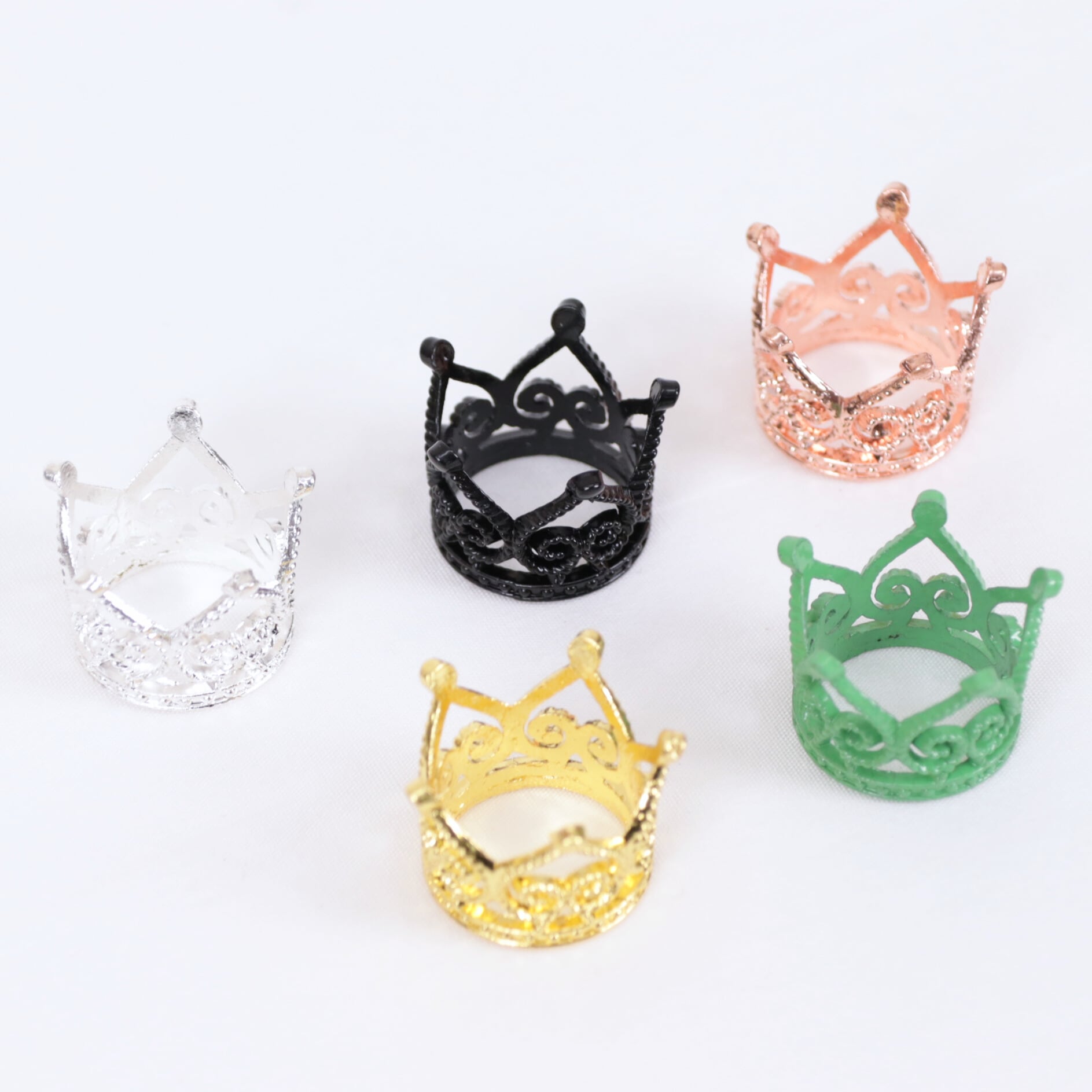 立体 王冠 パーツ 金属 02000119 ハンドメイド 装飾 飾り | リボンと