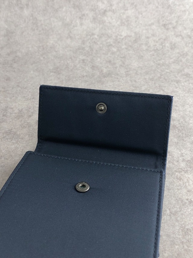 Christian Dior クリスチャン ディオール 財布 ネイビー CD ナイロン 二つ折り vintage ヴィンテージ オールド 3mutvv