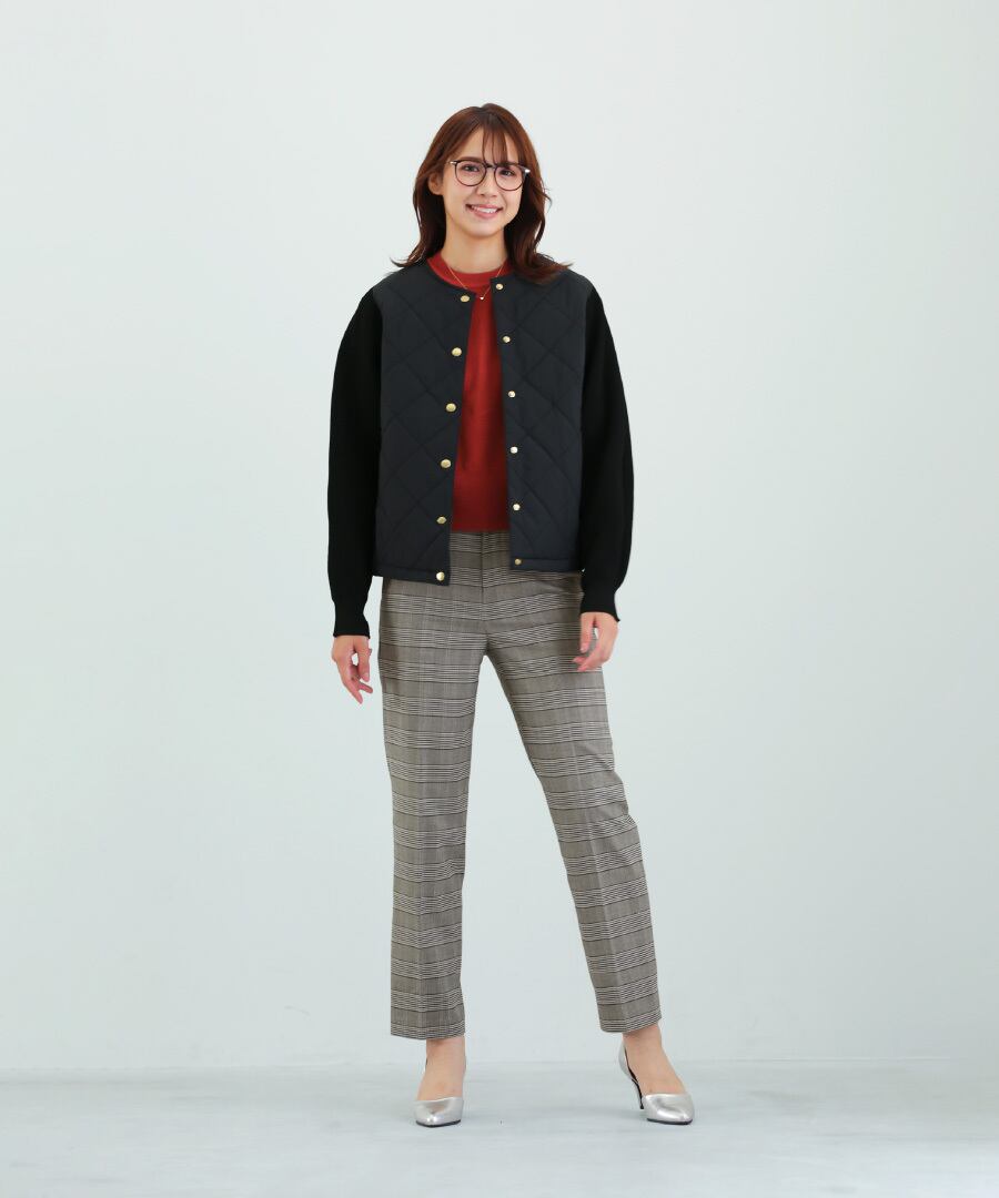 SALE 50％OFF】【 洗える 】 トラッドチェック・センタープレス