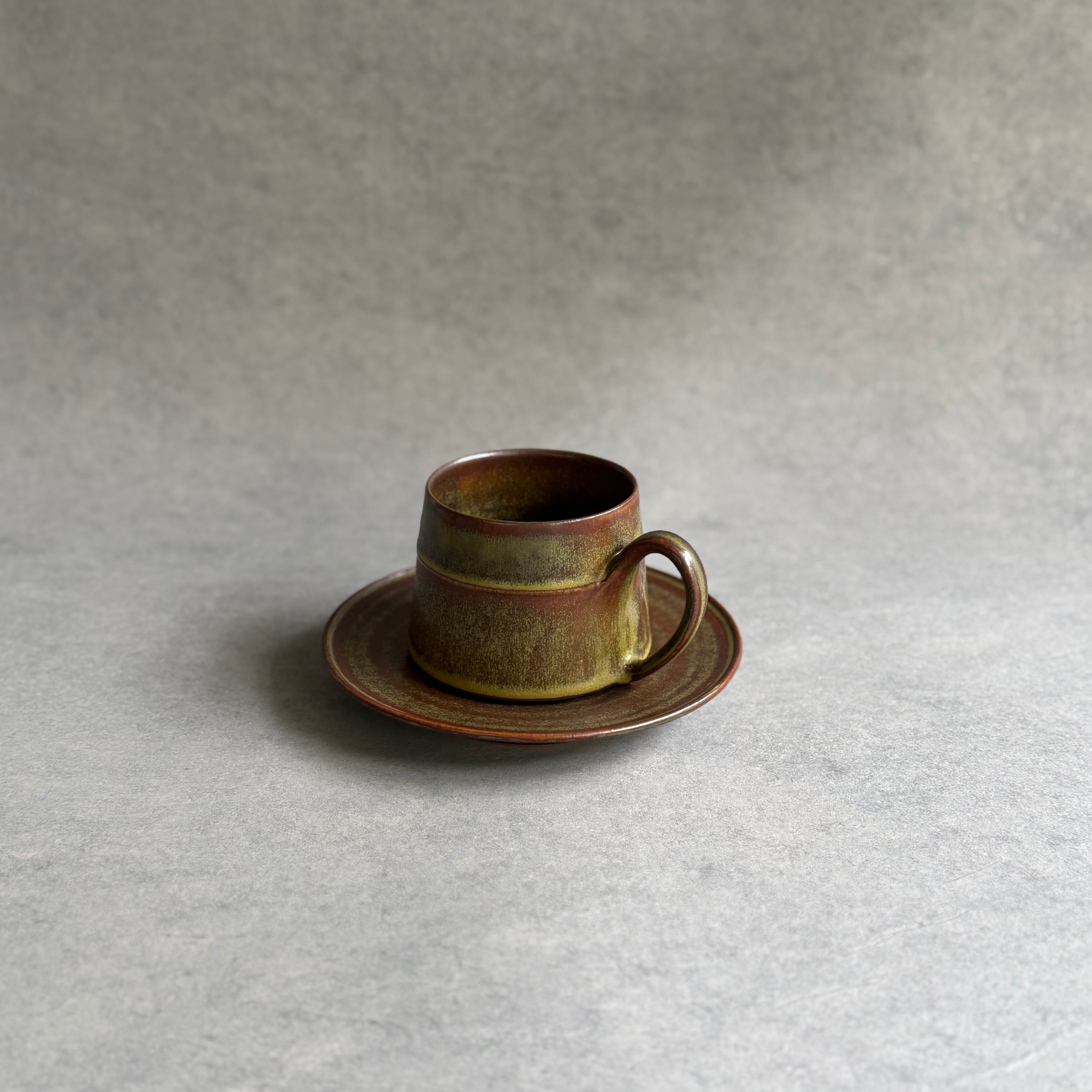 松塚裕子 モスブラウン カップ&ソーサー | gallery 一白