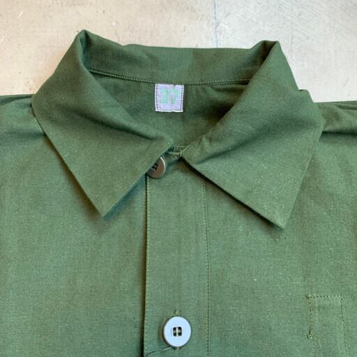 スウェーデン軍実物 M-55 1970年代 スリーピングシャツ グランパシャツ スウェーデン軍実物 M-55 1970年代 スリーピングシャツ グランパ