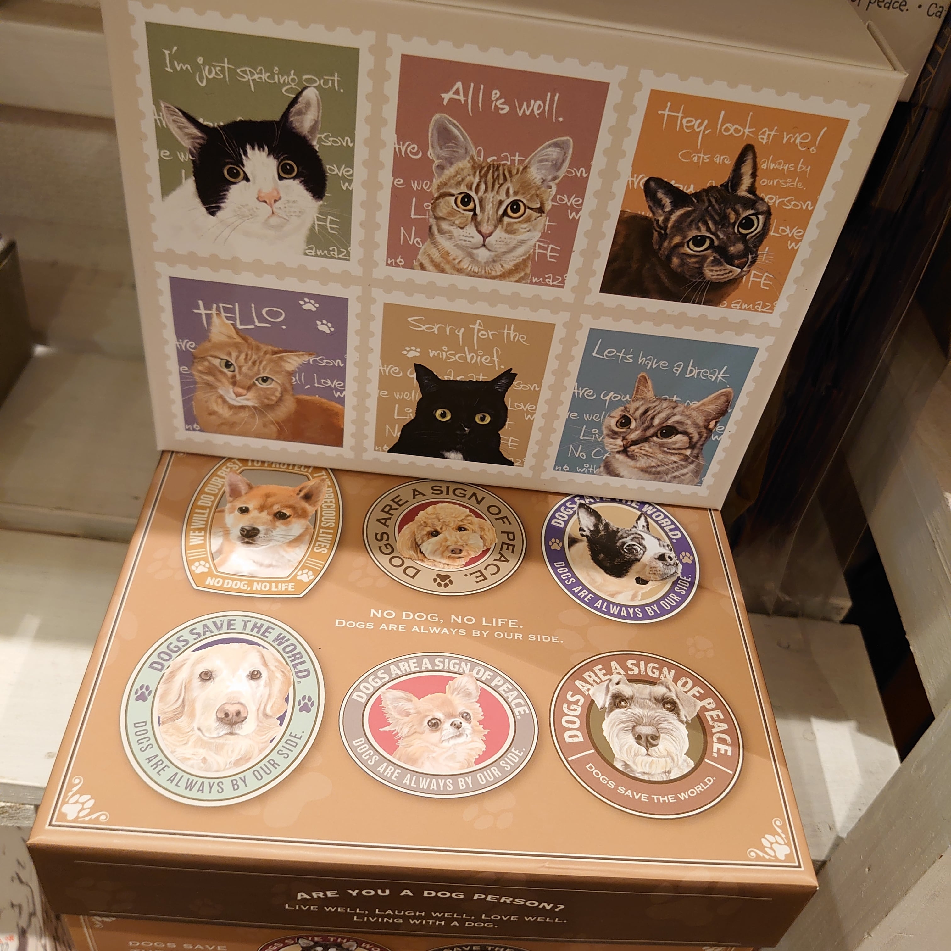 貼箱 猫 犬 かわいすぎる！チャリティーBOX ネコ イヌ タグ付き ねこ