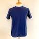 Combed Sheeting Material Over-Wrapped Neck Glasses Pocket S/S Tee　Navy