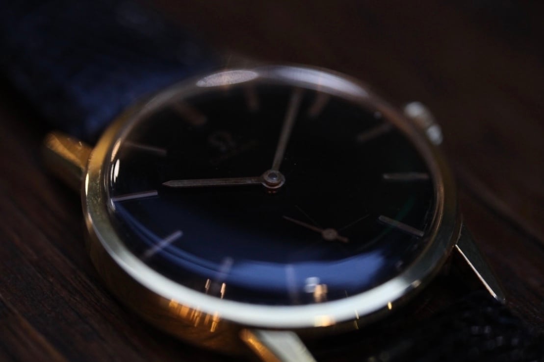 OMEGA】オメガ 1960's ”Black chocolate dial” 30mmキャリバー