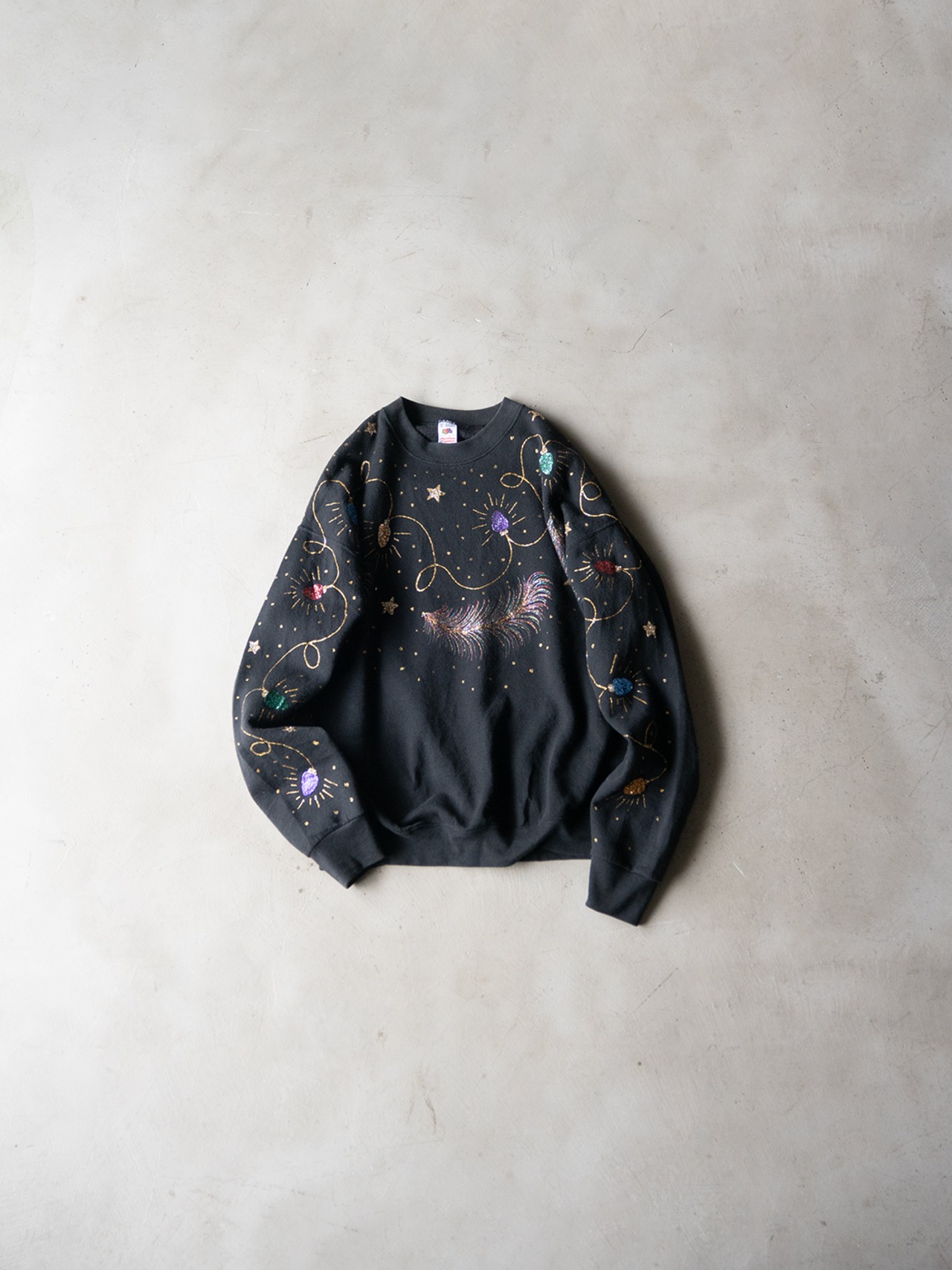 unknown '90s vintage "FRUIT OF THE LOOM"body decorated sweat