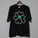 CC "FLOWER WITH LOVE" HAND EMBROIDARY S/S TEE　- BLACK -