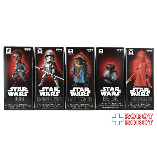 バンプレスト スター・ウォーズ ワールドコレクタブルフィギュア 最後のジェダイ vol.4 5種セット 未開封