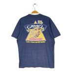 80s キャメル USA製 ヴィンテージ Tシャツ タバコ 企業系 ネイビー CAMEL スクリーンスターズ シングルステッチ サイズXL BZ0700