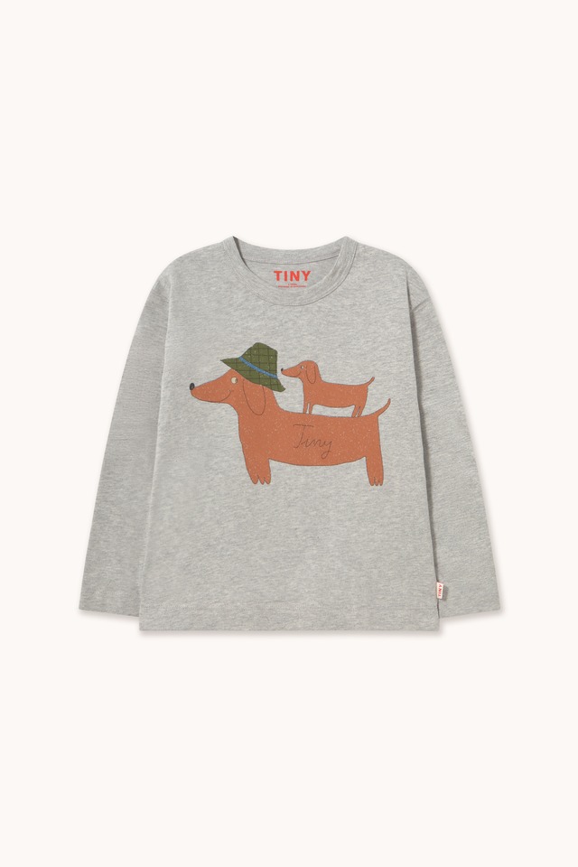 tinycottons(タイニーコットンズ) ／TWO DOGS GRAPHIC SLEEVE TEE AW26-418